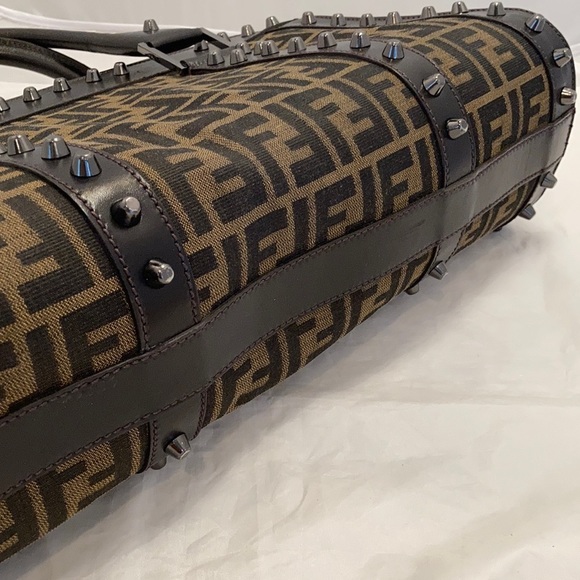 𝅺sale Fendi Studded Satchel - Picture 15 of 15